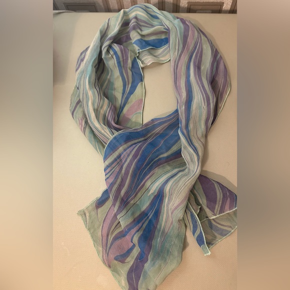 Marbled  shiffon handmade faille